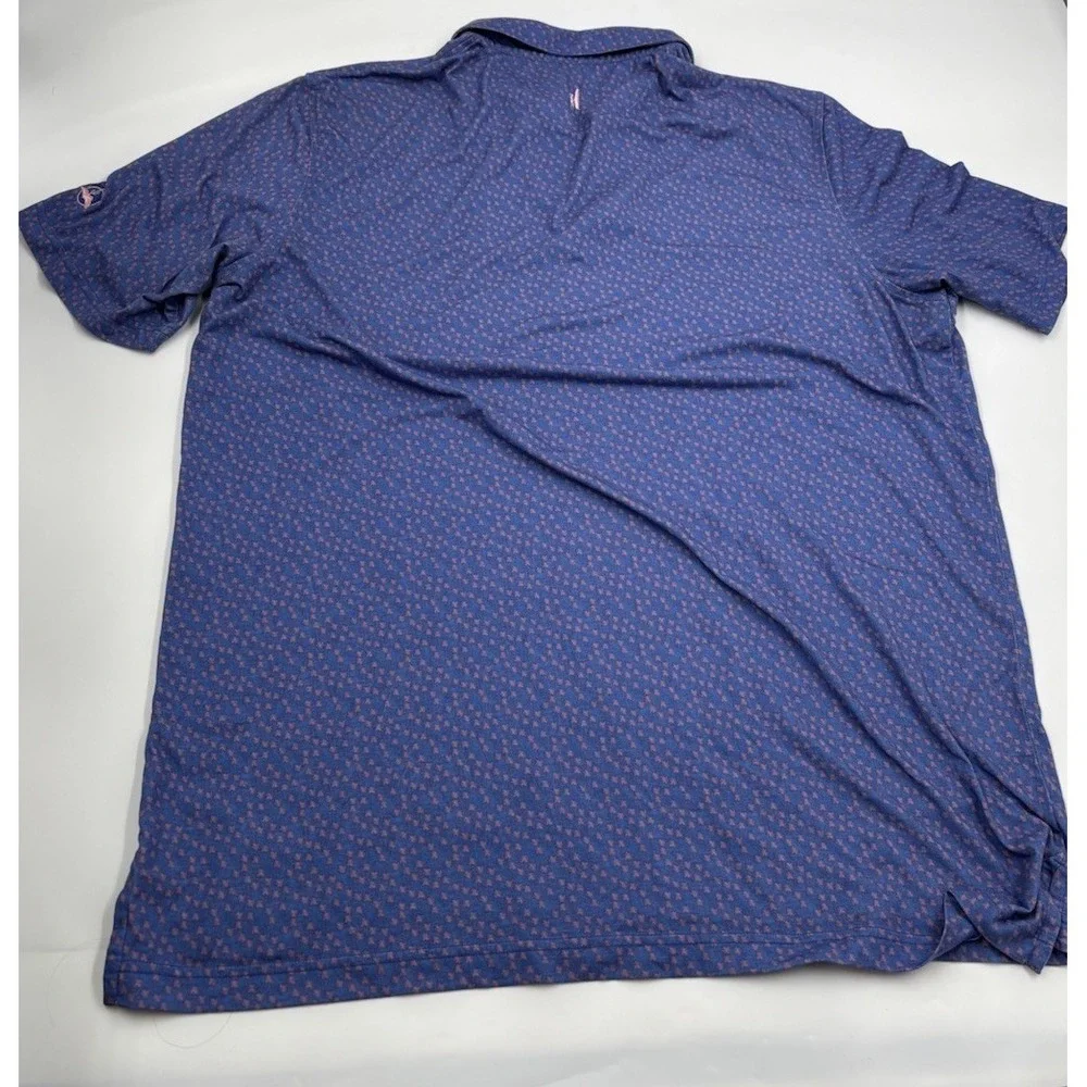 Criquet Men's L Navy Cotton Short‎ Sleeve Shirt